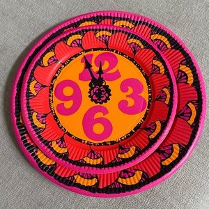 Vintage New Year's Paper Plates Decor